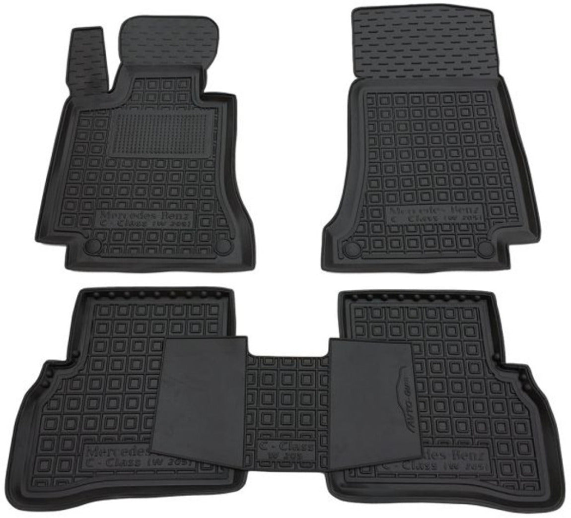 Set tappetini di gomma su misura per Mercedes-Benz Classe C W205 (2014–2021)