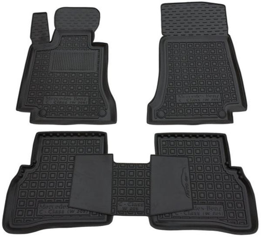 Set tappetini di gomma su misura per Mercedes-Benz Classe C W205 (2014–2021)