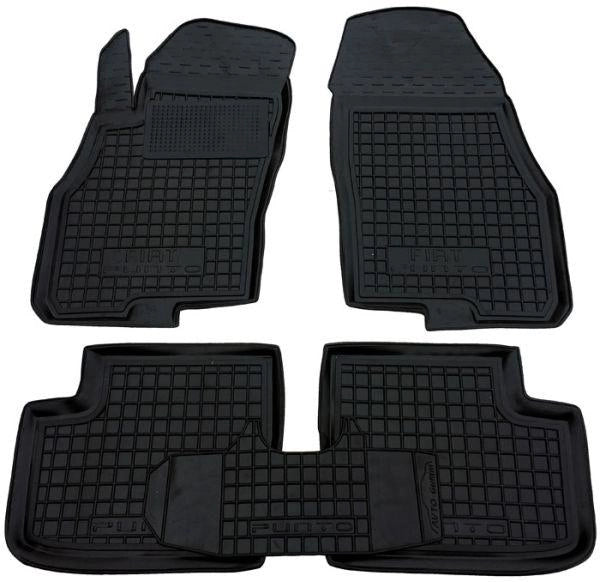 Set tappetini di gomma su misura per Fiat Punto/Grande Punto (199) (2005-2018)