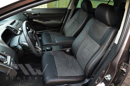 Set coprisedili su misura per Honda Civic 8 4D (2005-2012), Leather Style
