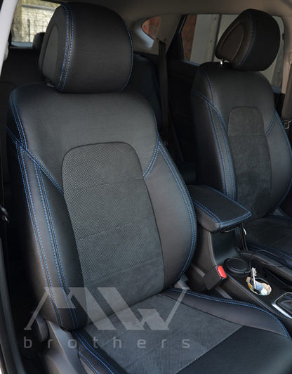 Set coprisedili su misura per Hyundai Tucson 3 (TL) (2015-2021), Leather Style