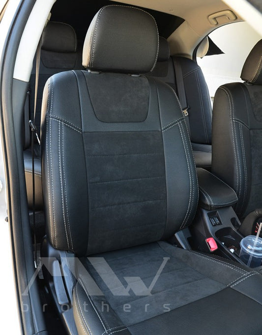 Set coprisedili su misura per Mitsubishi Lancer X 2L (2007-2019), Leather Style
