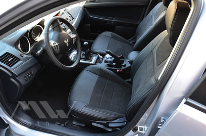 Set coprisedili su misura per Mitsubishi Lancer X 2L (2007-2019), Leather Style