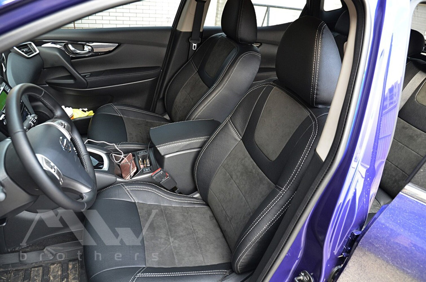 Set coprisedili su misura per Nissan Qashqai 2 (J11) (2013-2021), Leather Style