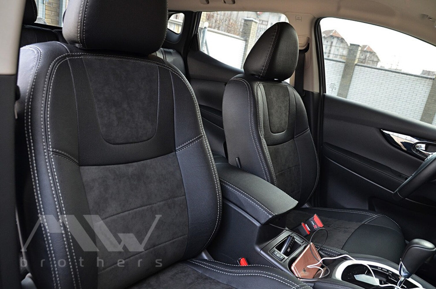 Set coprisedili su misura per Nissan Qashqai 2 (J11) (2013-2021), Leather Style