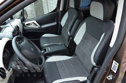 Set coprisedili su misura per Peugeot Partner 2 (2008-2018), Leather Style