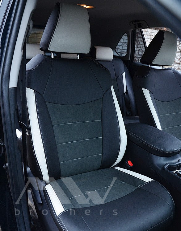 Custom-fit seat covers for Toyota Rav4 5 Hybrid (2018 - 2025), Leather style