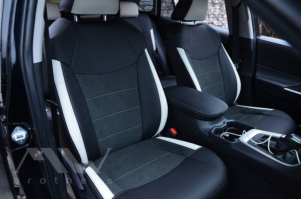 Custom-fit seat covers for Toyota Rav4 5 Hybrid (2018 - 2025), Leather style