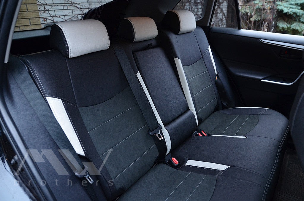 Custom-fit seat covers for Toyota Rav4 5 Hybrid (2018 - 2025), Leather style