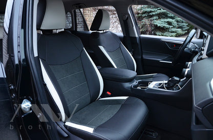 Custom-fit seat covers for Toyota Rav4 5 Hybrid (2018 - 2025), Leather style