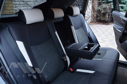 Custom-fit seat covers for Toyota Rav4 5 Hybrid (2018 - 2025), Leather style