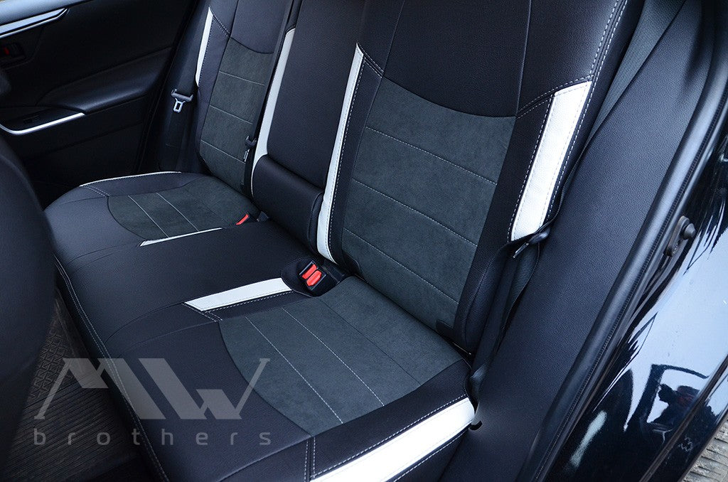 Custom-fit seat covers for Toyota Rav4 5 Hybrid (2018 - 2025), Leather style
