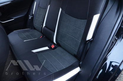 Custom-fit seat covers for Toyota Rav4 5 Hybrid (2018 - 2025), Leather style