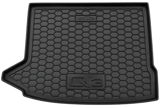 Tappetino gomma vasca baule Audi Q3 8U 2011-2018 Nero