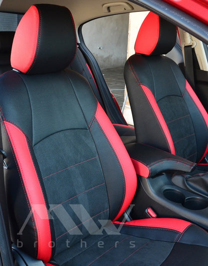 Passgenauer Sitzbezugsatz für Mazda 3 3 BM (2013–2019), Lederoptik