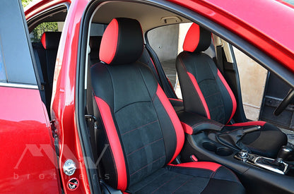 Passgenauer Sitzbezugsatz für Mazda 3 3 BM (2013–2019), Lederoptik
