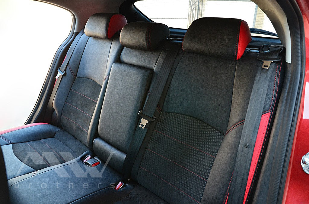 Passgenauer Sitzbezugsatz für Mazda 3 3 BM (2013–2019), Lederoptik