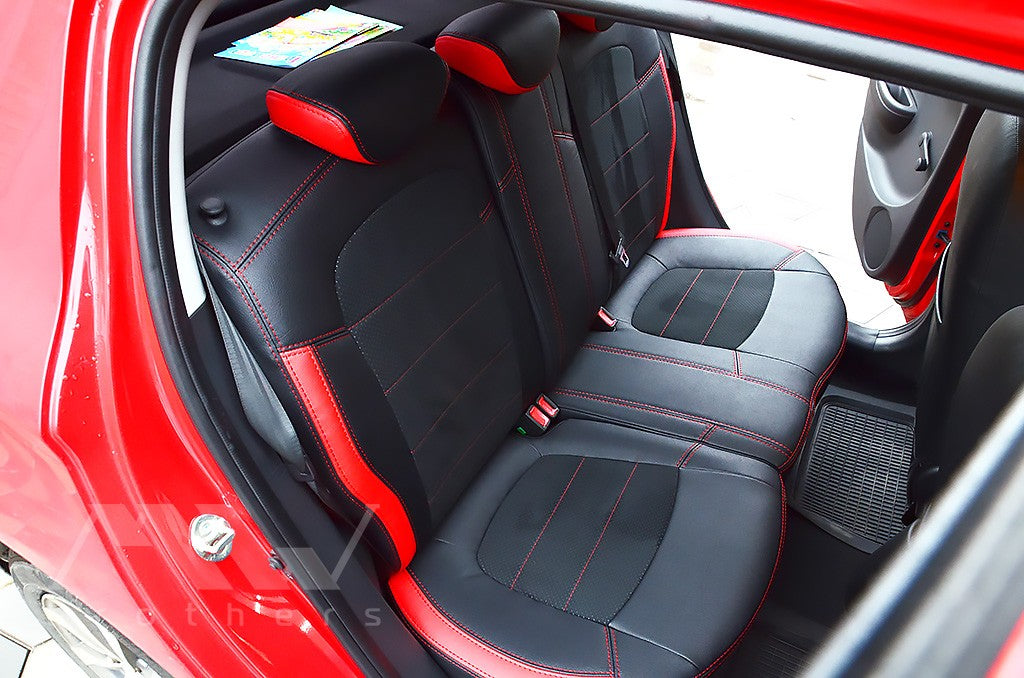 Maßgefertigte Sitzbezüge für Hyundai i20 (2014–2020), Lederoptik