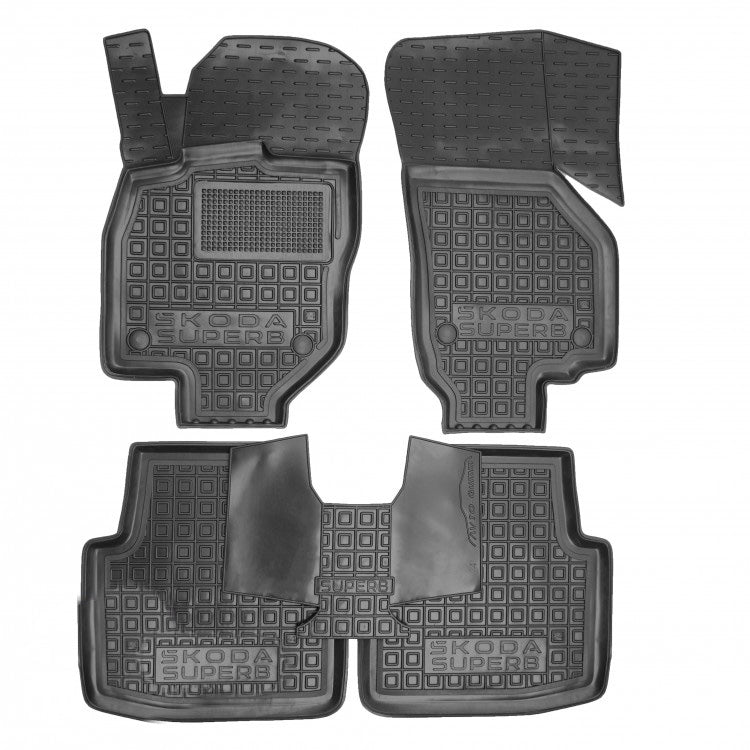 Set tappetini di gomma su misura per Skoda Superb 4 (2024-oggi)
