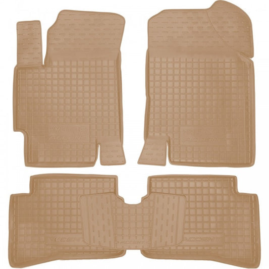 Set tappetini di gomma su misura per Hyundai Accent / Verna (MC) (2005–2010)