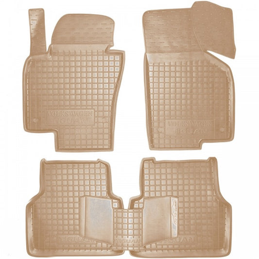 Set tappetini di gomma su misura per Volkswagen Tiguan 1 (2007–2018)