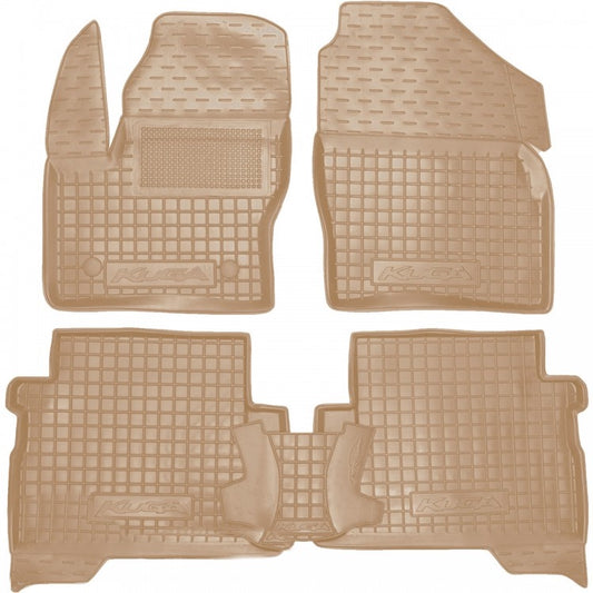 Set tappetini di gomma su misura per Ford Kuga 2 (2013-2019)