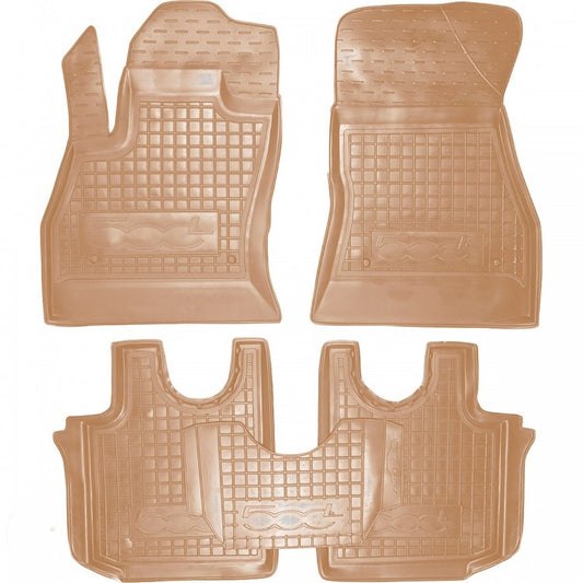 Set tappetini di gomma su misura per Fiat 500L (2013-2022)