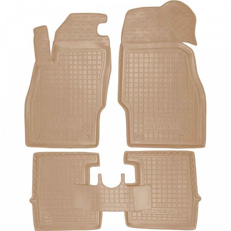 Set tappetini di gomma su misura per  Opel Corsa E (2014-2019)