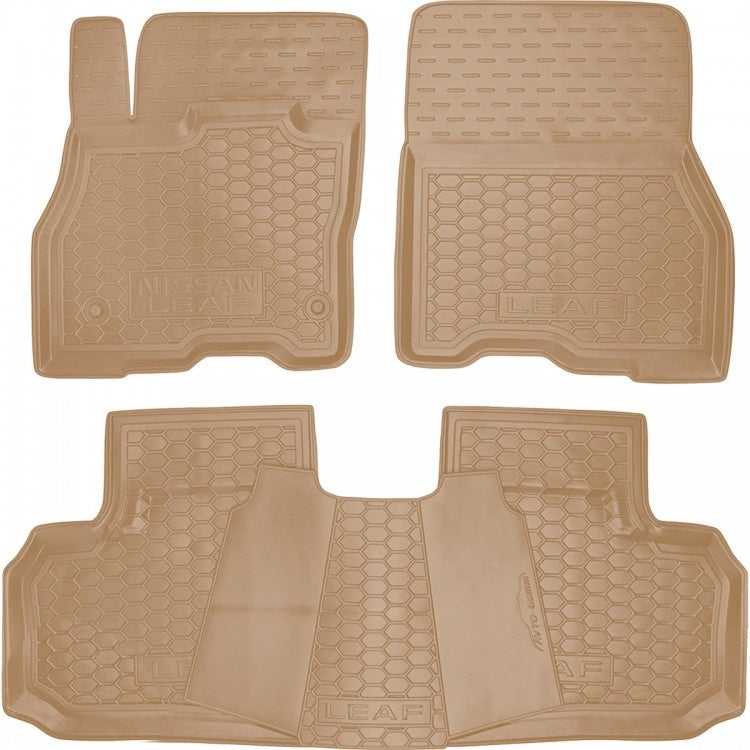 Set tappetini di gomma su misura per Nissan Leaf 1 (ZE0) (2010-2017)
