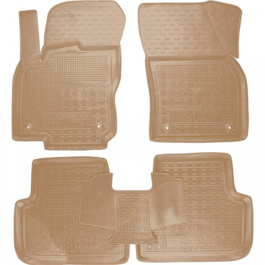 Set tappetini di gomma su misura per Volkswagen Tiguan 2 (2016-2024)