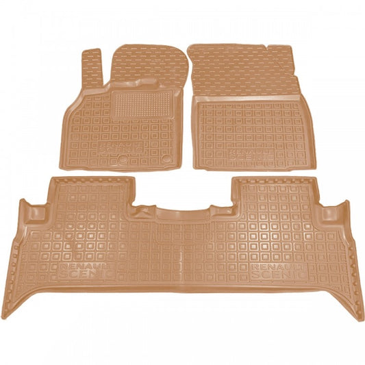 Set tappetini di gomma su misura per Renault Scenic III (2009–2016)