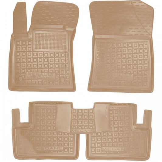 Set tappetini di gomma su misura per Renault Megane 4 (2016-2024)