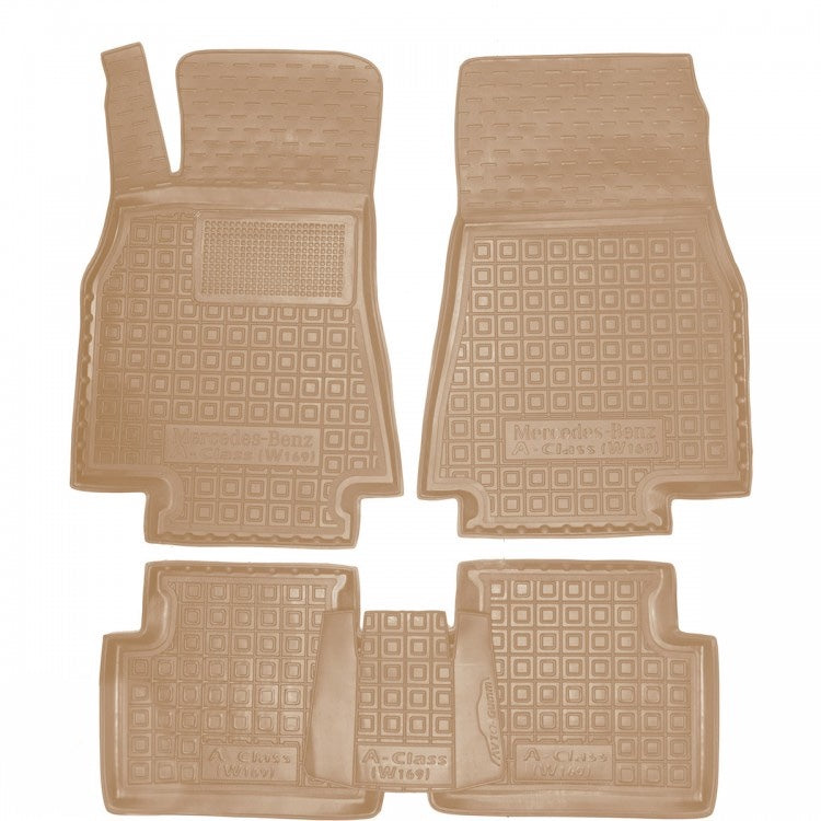Set tappetini di gomma su misura per Mercedes A-Class (W169) (2004–2011)
