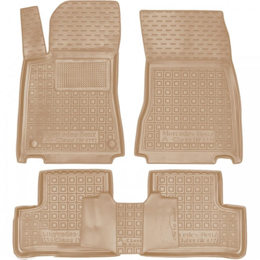 Set tappetini di gomma su misura per Mercedes-Benz A-Class (W177) (2018-oggi)