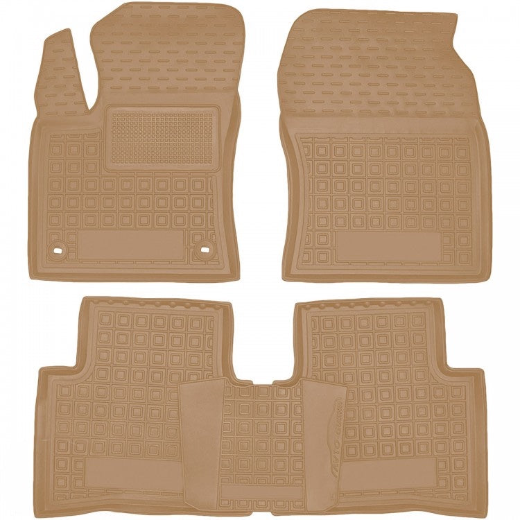 Set tappetini di gomma su misura per Toyota Prius IV (2016–2022)