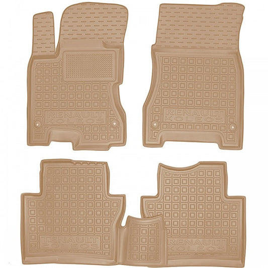 Set tappetini di gomma su misura per Renault Koleos 1 (2006–2016)