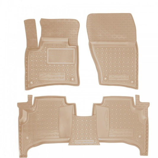 Set tappetini di gomma su misura Porsche Cayenne (2010-2017)