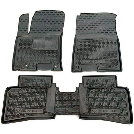 Set tappetini di gomma su misura per Hyundai Venue 1 (2019-2025)