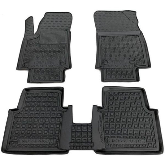 Set tappetini di gomma su misura per Opel Crossland X (2017 - 2024)