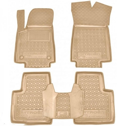 Set tappetini di gomma su misura per  Citroen C3 Aircross 2 (2025-oggi)
