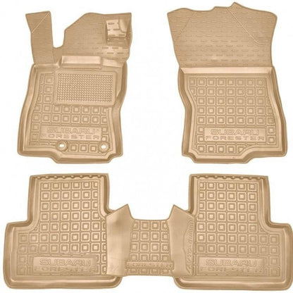Custom rubber floor mat set for Subaru Forester 6 SL (2024-present)