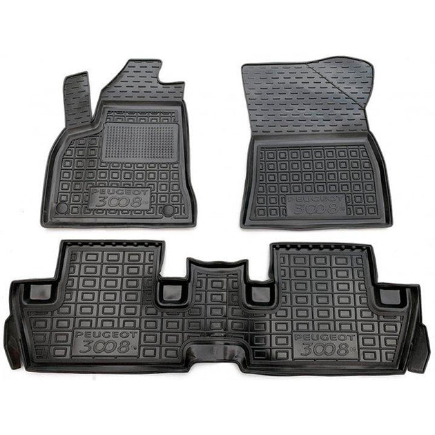 Set tapptini di gomma su misura per Peugeot 3008 I (2009-2017)