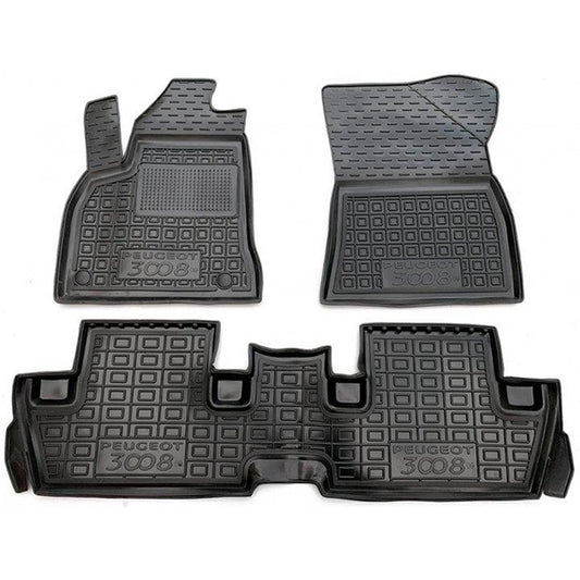 Set tapptini di gomma su misura per Peugeot 3008 I (2009-2017)