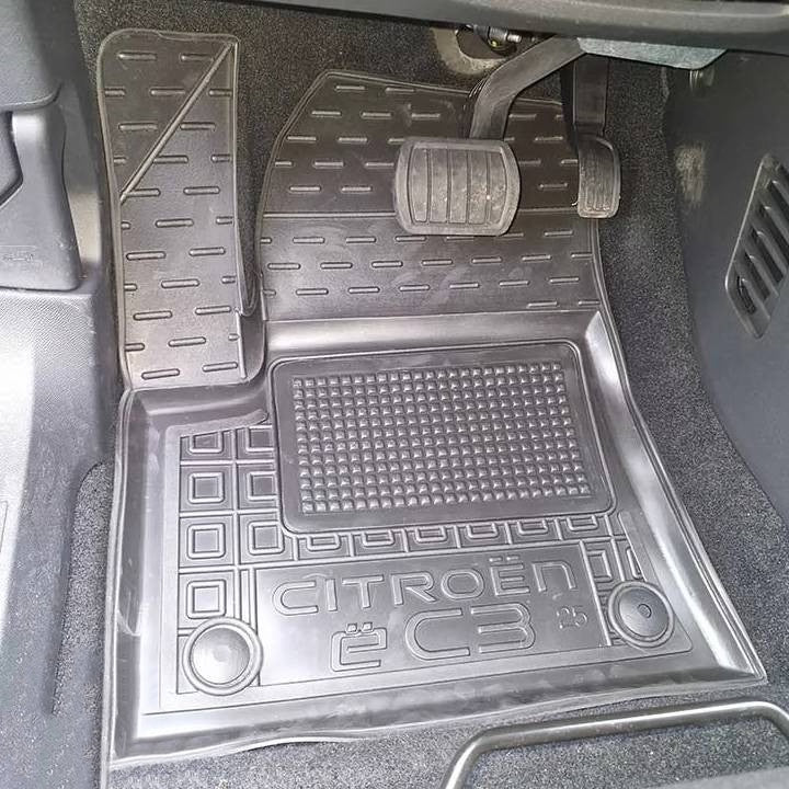 Set tappetini di gomma su misura per Citroen C3 (2025-oggi)
