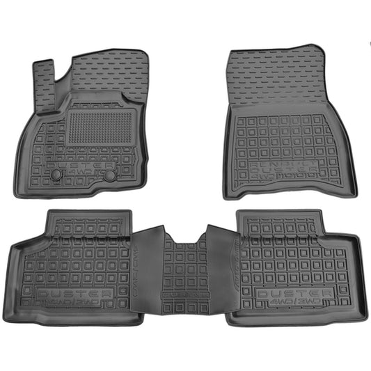 Set tappetini di gomma su misura per Dacia / Renault Duster 3 (2024-oggi)