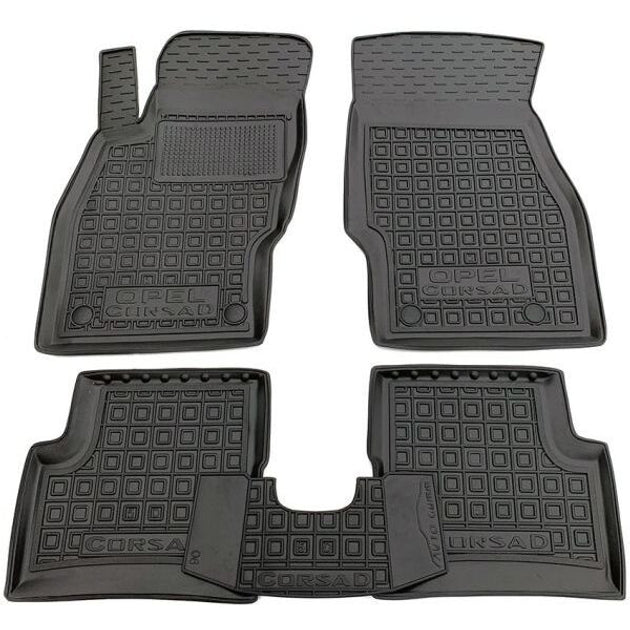 Set tappetini di gomma su misura Opel Corsa D (2006-2014)