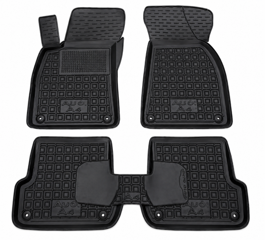 Tappetini di gomma su misura Audi A4 B6 2000-2006 - colore Nero
