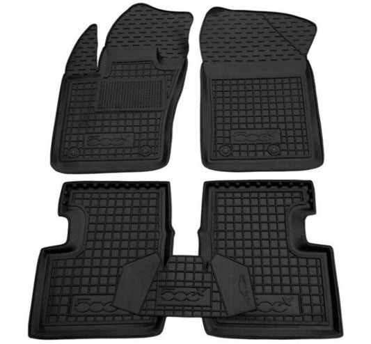 Set tappetini di gomma su misura per Fiat 500X (2014-2024)