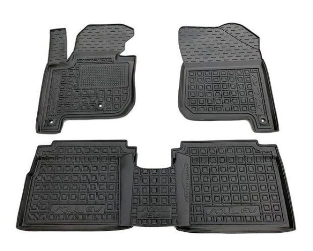 Set tappetini di gomma su misura per Kia Soul 2 (2014-2019)