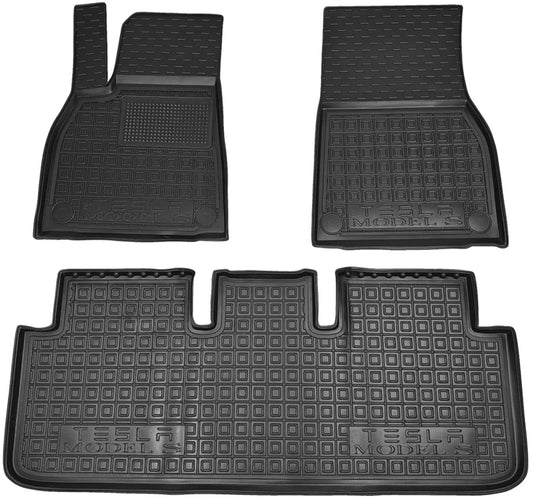 Set tappetini di gomma su misura per Tesla Model S (2021-oggi)